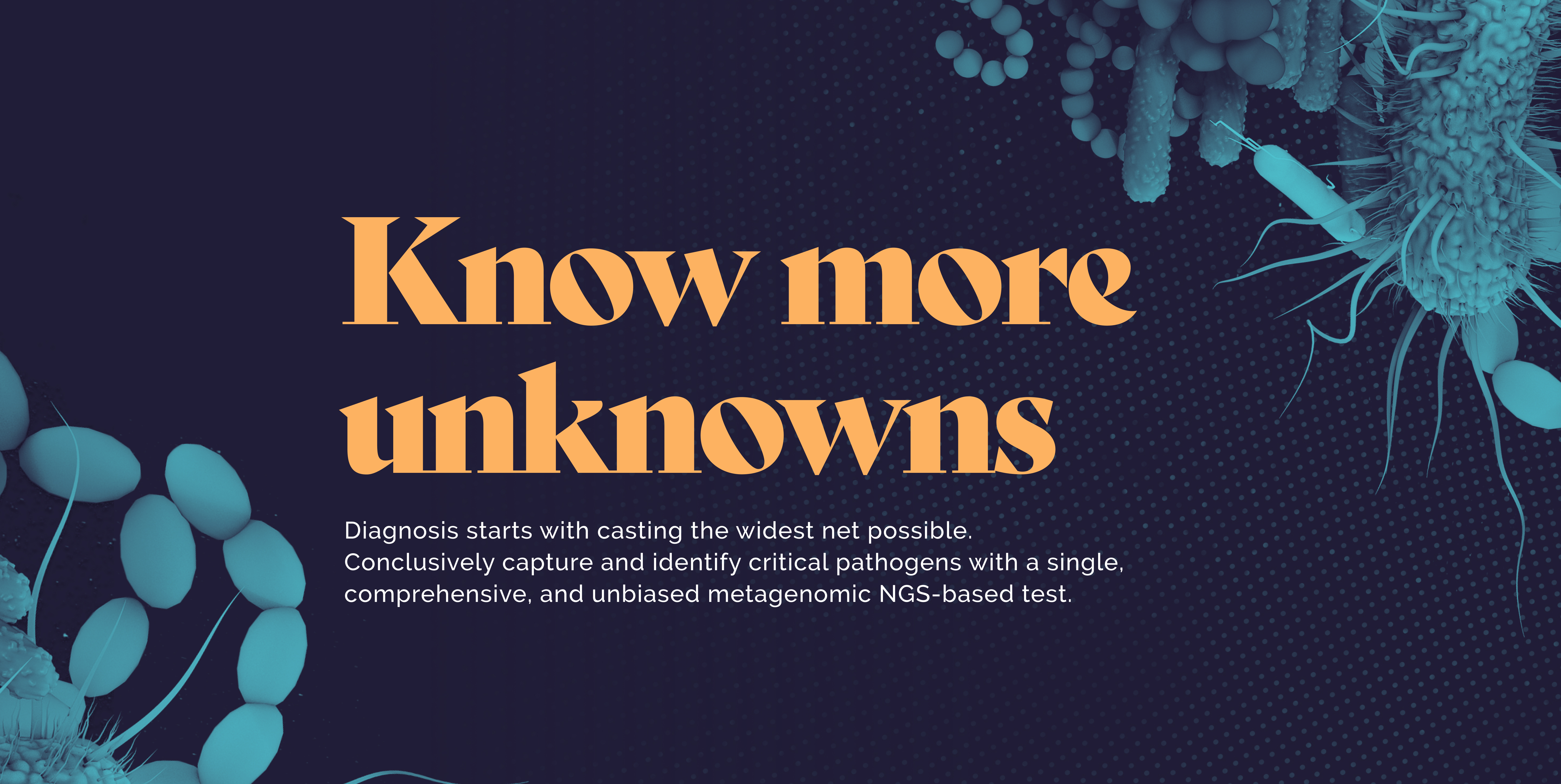 A dark blue banner with the Delve tagline. Text: Know more unknowns.