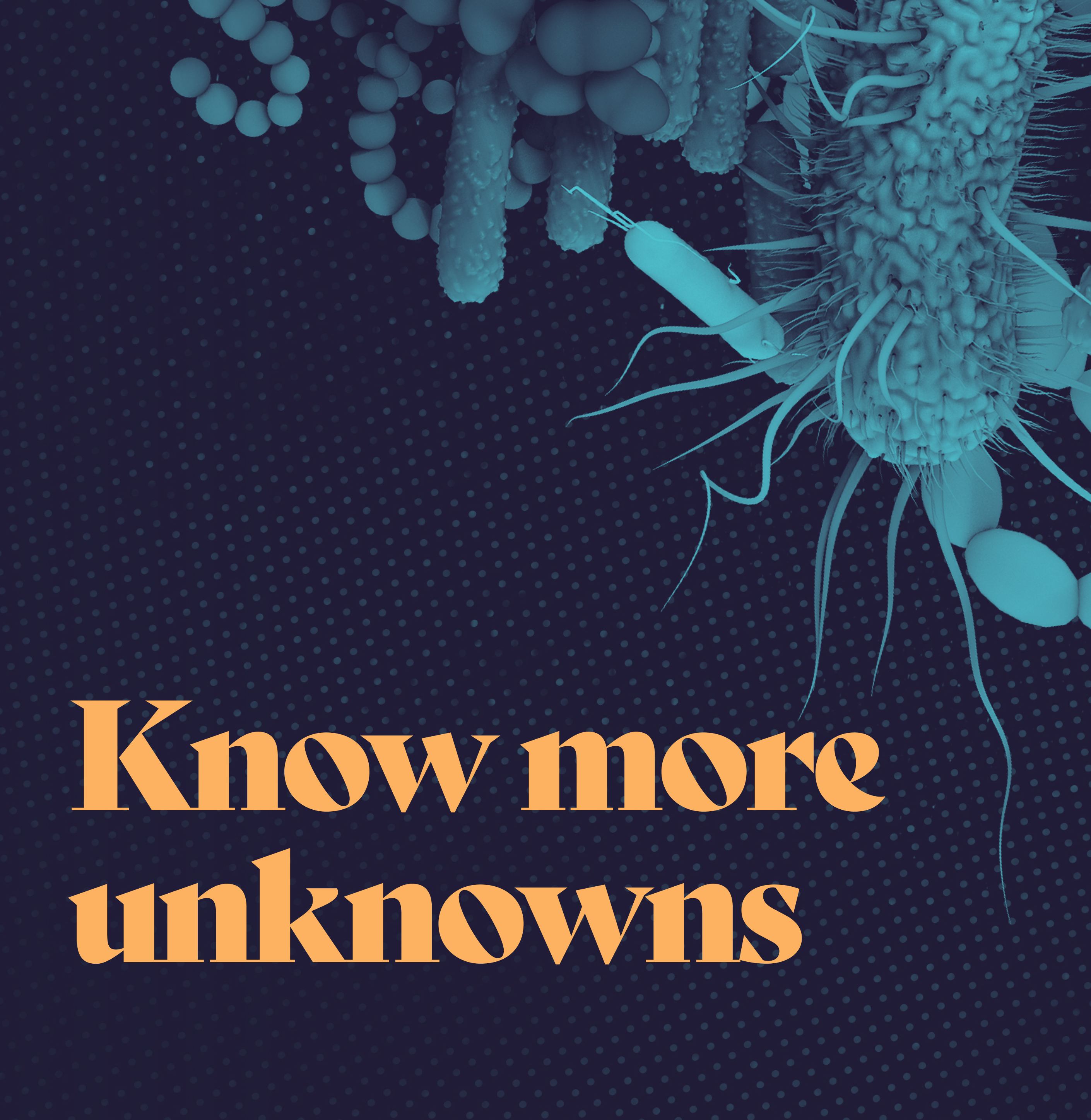 A dark blue banner with the Delve tagline. Text: Know more unknowns.